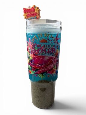 Life Is Better at the Beach 40 oz Beach Fill Tumbler
